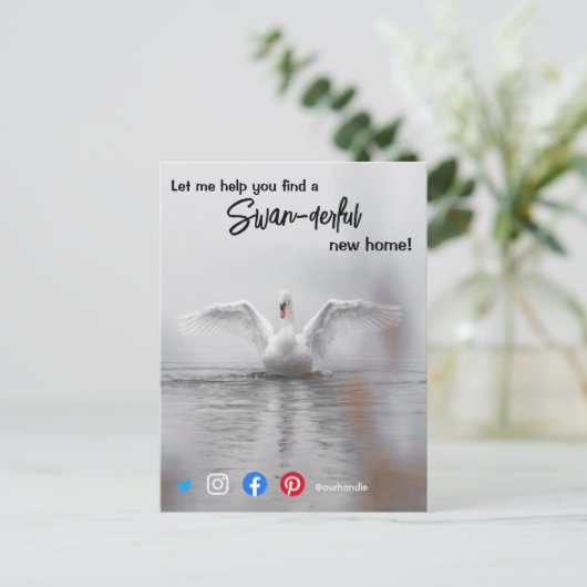 スワン素晴らしス実在ワンステートマーケティング ポストカード (スタンド正面)