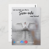 スワン素晴らしス実在ワンステートマーケティング ポストカード (正面/裏面)