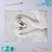 スワン素朴オイル塗装デコパージュ 薄葉紙 (クラフト)