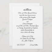 スワン結婚ズスイート招待状~司令官 招待状 (正面/裏面)