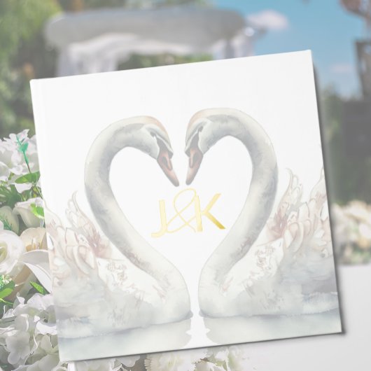 スワン結婚ズフォイルゲストブック ゲストブック