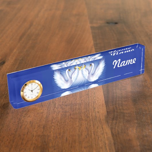 スワン結婚ズ デスクネームプレート (側面)