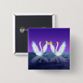 スワン結婚ズ 缶バッジ (正面&裏面)