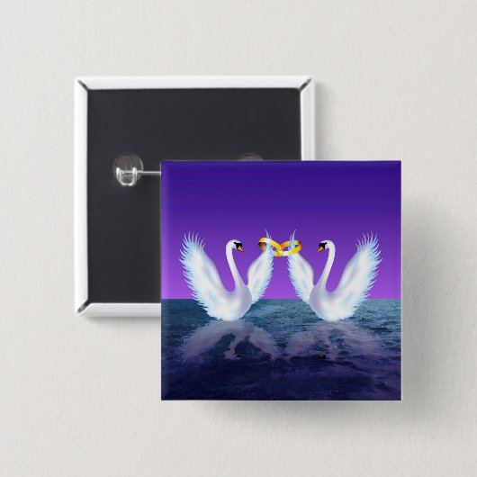 スワン結婚ズ 缶バッジ (正面&裏面)