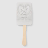スワン結婚式 プログラム ハンドファン (正面)
