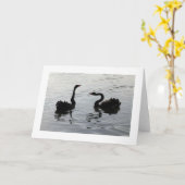 スワン語(ワイド縁どサ) カード (黄色い花)