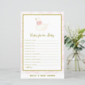 スワン赤ちゃんシャワーゲームプリント (スタンド正面)