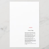 スワン赤ちゃんシャワーゲームプリント (裏面)