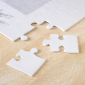 スワン踊り女性バレエ超現実的スケッチアート ジグソーパズル (側面)