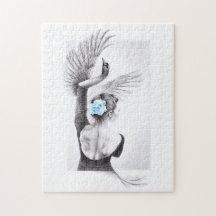 スワン踊り女性バレエ超現実的スケッチアート