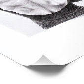 スワン踊り女性バレエ超現実的スケッチアート フォトプリント            (角)