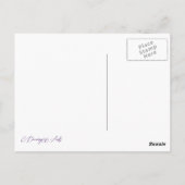 スワン踊り女性バレエ超現実的スケッチアート ポストカード (裏面)