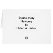 スワン遠くにズカード (裏面横)