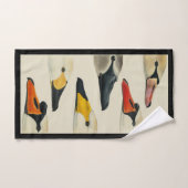 スワン顔のタオルのセット バスタオルセット (ハンドタオル)