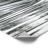 スワン食べ物を与えズ、ロアースパーク湖、カーディフ ポスター (角)