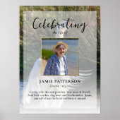 スワン鳥愛好者 生涯の写真によるお別れ会 Funeral) ポスター (正面)