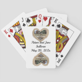 スワン・イン・ブラウンハート遊・結婚式の引き出物ズ・カード トランプ