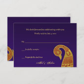 スワン ウェディング レスポンス カード (正面/裏面)