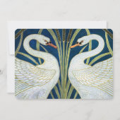 スワン・エンブレイス結婚ズサンキューカード 招待状 (裏面)