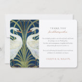 スワン・エンブレイス結婚ズサンキューカード 招待状 (正面)