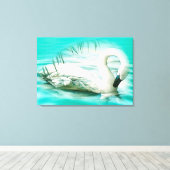 スワン キャンバスプリント (インサイチュ (ウッドフロア))