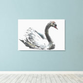 スワン キャンバスプリント (インサイチュ (ウッドフロア))