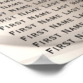 スワン・プリンセス エレガント ウェディング テーブル 席 ポスター (角)