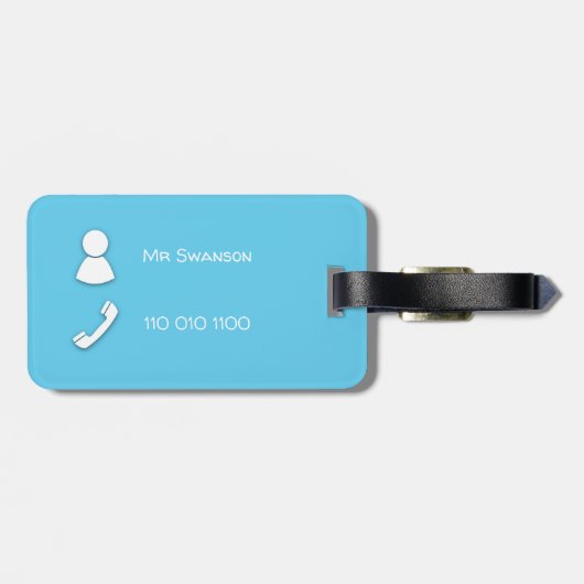 スワン ラゲッジタグ (裏面横)