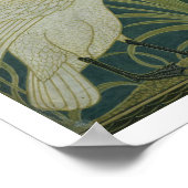 「スワン・ラッシュ・アンド・アイリス」壁紙デザイン ポスター (角)