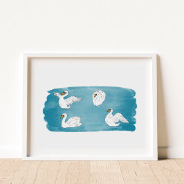 スワン・レイク・アート・ポスター ポスター