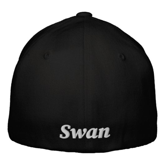 スワン 刺繍入りキャップ (裏面)