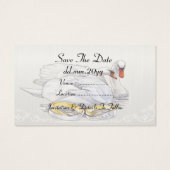 スワン – 日付カードを保存 (裏面)