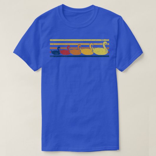 スワン 水鳥 水系の鳥 Tシャツ (デザイン正面)