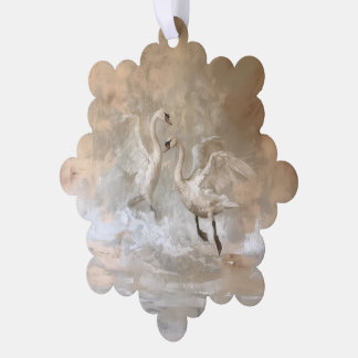 スワン – 紙カード装飾文房具 オーナメントカード