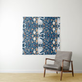 スワン、魚、花、民俗模様。 タペストリー (インサイチュ(横))