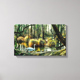 スワン   Zazzle_Growshop. キャンバスプリント
