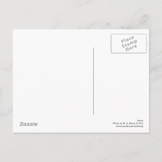 スワンB&W ポストカード (裏面)