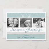 スワーかわいらしルシーズンのグリーティングホリデーフォトカード シーズンカード (正面)