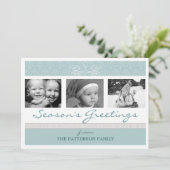 スワーかわいらしルシーズンのグリーティングホリデーフォトカード シーズンカード (スタンド正面)