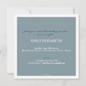 スワーかわいらしルフォトコラージュ卒業招待状 招待状 (裏面)