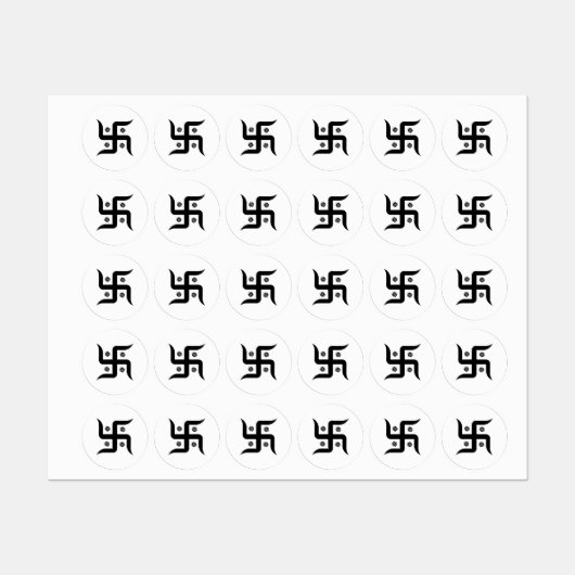 スワーシュクのラウンドスティッカー ラベル (シート)