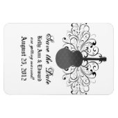 スワーズギター日付磁石を保存グレー マグネット (横)