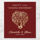 スワーズゴールデンハート ワインラベル (シングルラベル)