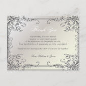 スワーズパールホワイトヴィンテージ感謝していウェディングユー ポストカード (正面)