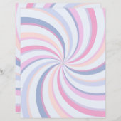 スワーズピンクブルーピーチスクラップブック紙 (正面/裏面)