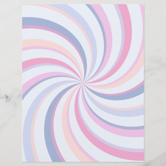 スワーズピンクブルーピーチスクラップブック紙 (正面)