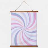 スワーズピンクブルーピーチ 吊り下げ型タペストリー (正面)