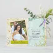 スワーズ&ドラゴンフライ写真結婚式の日付を保存 セーブザデート (スタンド正面)