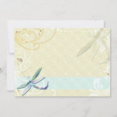 スワーズ&ドラゴンフライ写真結婚式の日付を保存 セーブザデート (裏面)