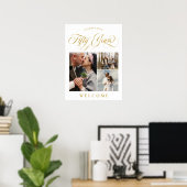 スワーズ&写真50周年結婚歓迎 ポスター (ホームオフィス)